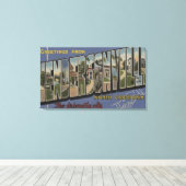 Große Buchstabenszenen - Hendersonville, NC Leinwanddruck (Insitu (Holzboden))