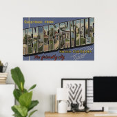 Große Buchstabenszenen - Hendersonville, NC Poster (Heimbüro)