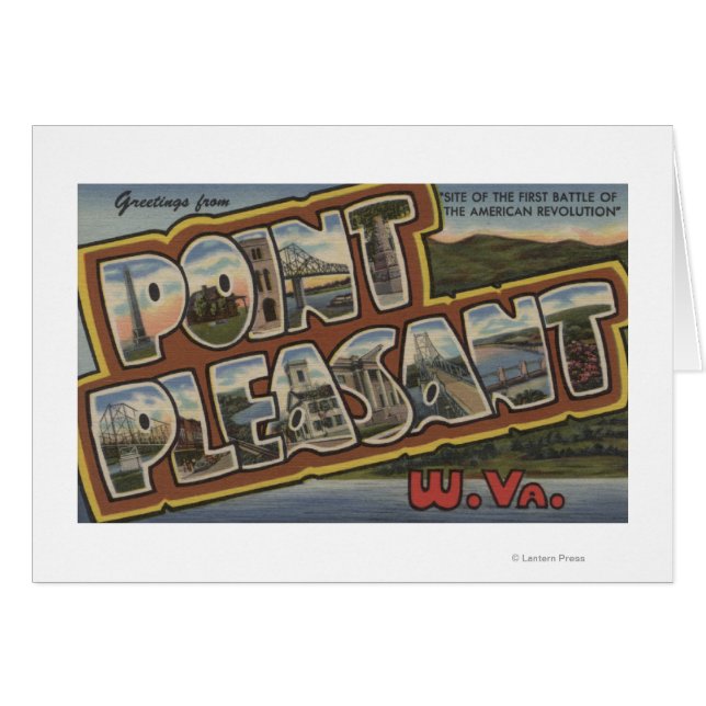 Große Buchstabenszenen - Point Pleasure, WV (Vorderseite (Horizontal))