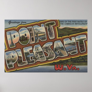 Große Buchstabenszenen - Point Pleasure, WV Poster