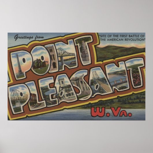 Große Buchstabenszenen - Point Pleasure, WV Poster (Vorne)