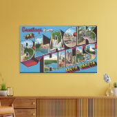 Große Buchstabenszenen - Schwarze Hügel, SD Leinwanddruck (Insitu (Wohnzimmer))