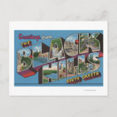 Große Buchstabenszenen - Schwarze Hügel, SD Postkarte (Vorderseite)