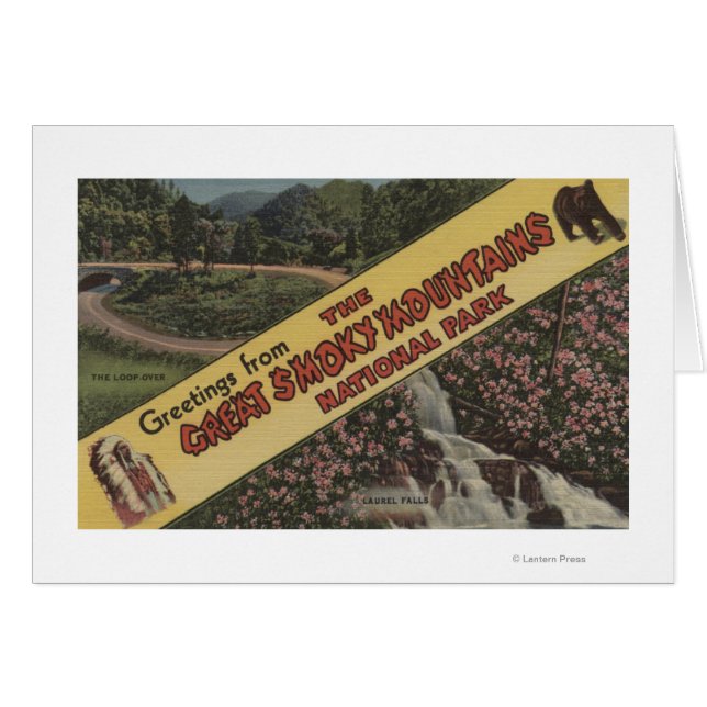 Große Buchstabenszenen - Smoky Mts. Nat'l Park, TN (Vorderseite (Horizontal))