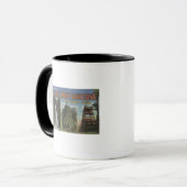 Große Buchstabenszenen - Smoky Mts. Nat'l Park, TN Tasse (Vorderseite Links)