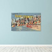 Große Buchstabenszenen - waghalsige Landkreis-Strä Leinwanddruck (Insitu (Holzboden))