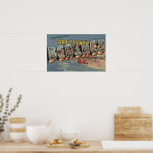 Große Buchstabenszenen - waghalsige Landkreis-Strä Poster (Küche)