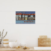 Große Buchstabenszenen - Wildwood-by-the-Sea, NJ Poster (Küche)