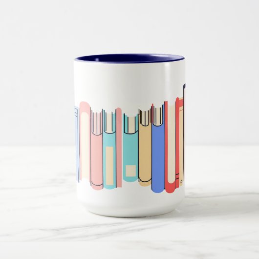 Große Buchstapel Tasse (Zentrum)
