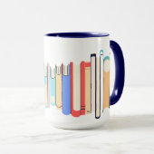 Große Buchstapel Tasse (VorderseiteRechts)