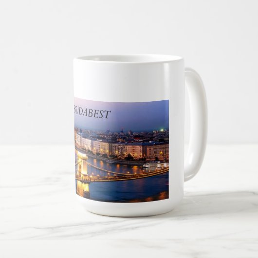 Große Budabest-Tasse Kaffeetasse (VorderseiteRechts)