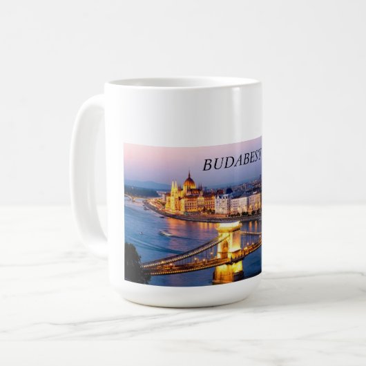Große Budabest-Tasse Kaffeetasse (Vorderseite Links)