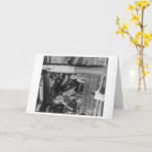 Große Buddha-Statue in Thailand Fotografie Karte (Gelbe Blume)