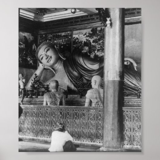 Große Buddha-Statue in Thailand Poster (Vorne)