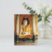 Große Buddha-Statue Postkarte (Stehend Vorderseite)