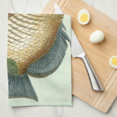 Große bunte Fische Küchentuch (Viertel Falte)