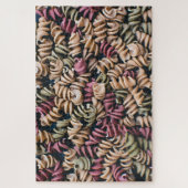 Grosse bunte Fusilli Pasta Puzzle (Vertikal)