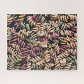 Grosse bunte Fusilli Pasta Puzzle (Horizontal)