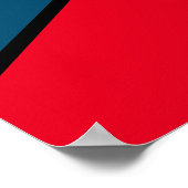 Große bunte moderne geometrische abstrakte Kunst Poster (Ecke)