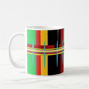Große, bunte moderne Kunst Kaffeetasse