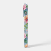 Große bunte Papierblumen iPhone Hülle (Linke Seite)