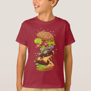 Große Burger-Name-Shirts u. -jacken T-Shirt