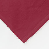 Große burgunderrote Fleece-Decke Fleecedecke (Ecke)