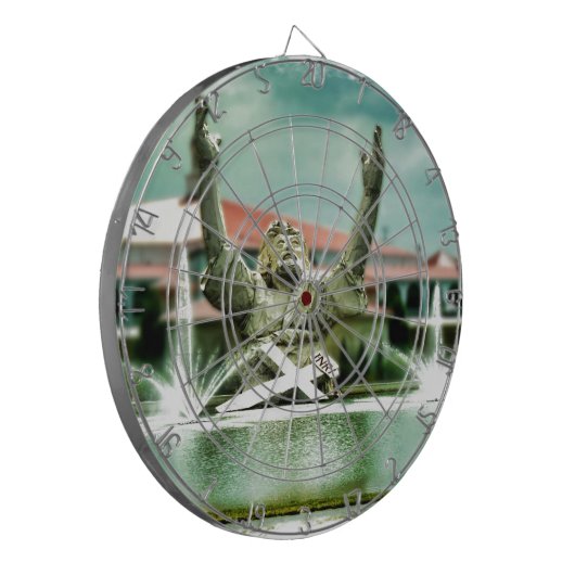 Große Butterjesus-Landung Jesus Dartscheibe (Vorderseite Links)