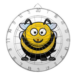 Große Cartoon-Hummel-Biene Dartscheibe