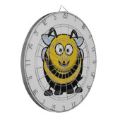 Große Cartoon-Hummel-Biene Dartscheibe (Vorderseite Links)
