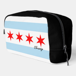 Große Chicagoer Tasche, Mode, Chicagoer Flagge Waschbeutel