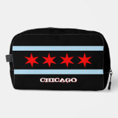 Große Chicagoer Tasche, Modeschwarz, Chicagoer Fla Waschbeutel (Vorderseite)