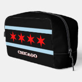 Große Chicagoer Tasche, Modeschwarz, Chicagoer Fla Waschbeutel (Rechte Ecke)