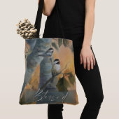 Grosse Chickadee-Tasche (Originalkunst) Tasche (Von Nahem)