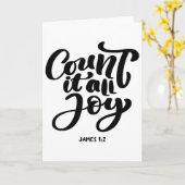 Große Christliche zählen Es Alles Freude Karte (Gelbe Blume)