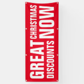 GROSSE CHRISTMAS-ERMÄSSIGUNGEN BANNER (Vertikal)