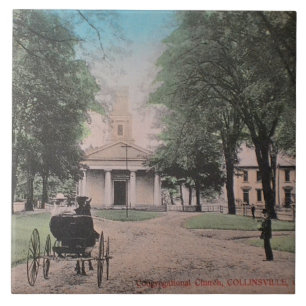 Große Collinsville Congregational Church Kachel