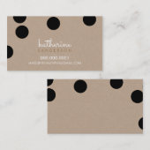 GROSSE CONFETTI SPOT Moderner, fettarmer schwarzer Visitenkarte (Vorne/Hinten)