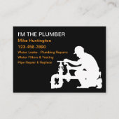 Große Coole Klempner-Service-Visitenkarten Visitenkarte (Vorderseite)