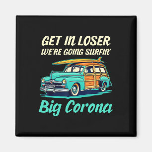 Große Corona Del Mar Beach Surf Girl Frauen Männer Magnet