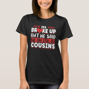 Große Cousin Match Bekleidung Vintag er brach auf T-Shirt