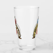 Große Cowboys Rot & Blau Glas (Links)