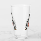 Große Cowboys Weiß & Schwarz Glas (Links)