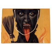 Große Creepe Krampus Geschenktasche Geschenktüte (Vorderseite)