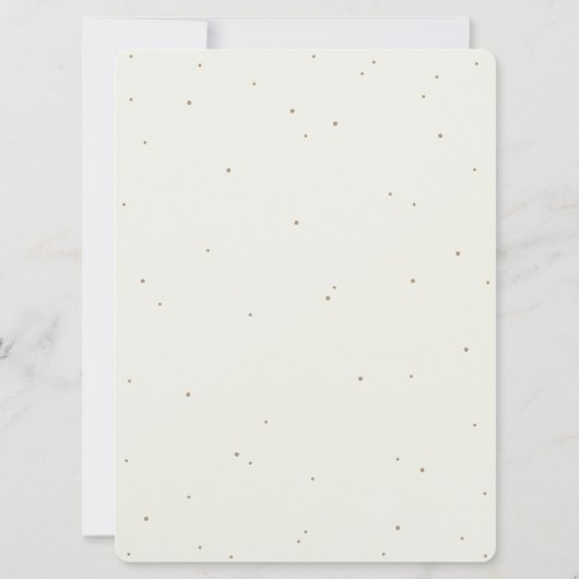 Große Creme Snowberry + Eukalyptus Winter Wedding Einladung (Rückseite)