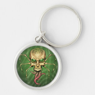 Große Cthulhu alien-Spinnen-Schädel Lovecraftian Schlüsselanhänger