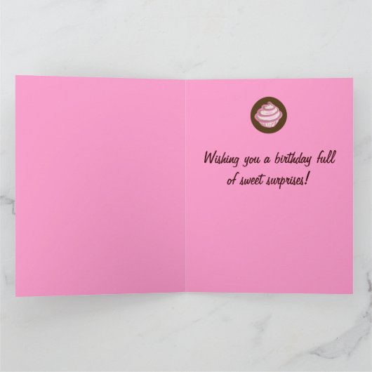 Große Cupcake Happy BirthdayCard Karte (Innenseite)