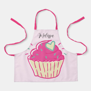 Große Cupcake Kinder Rosa Schürze