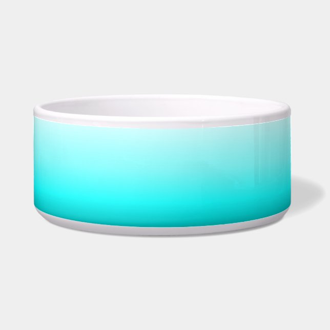 Große Cyan Pet Bowl Napf (Vorderseite)