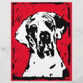 Große Dane-Ankündigung von Karten (Vorderseite)